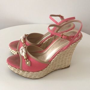 Lily Pulitzer coral espadrille